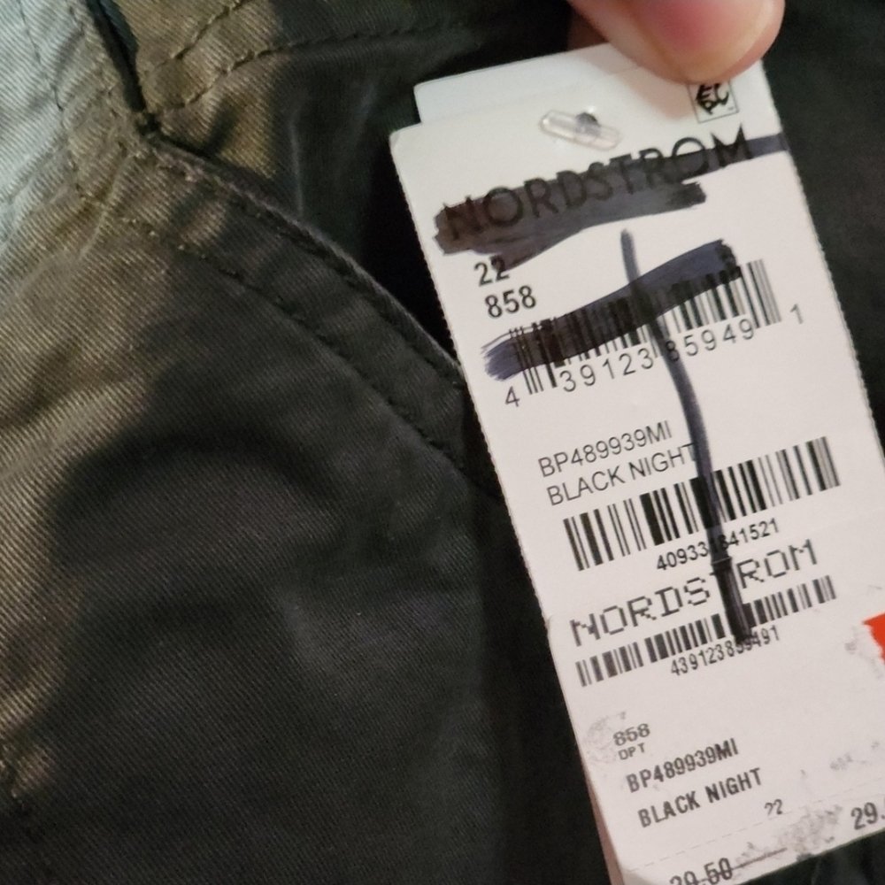 BP Black Cargo Shorts Nordstrom's Plus Size 22 NWT - Picture 9 of 15